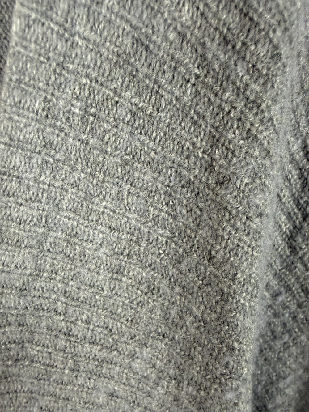 Roots Heather Grey Lambs Wool Cashmere Blend Cocoon Draped Cardigan Sweater Med - Picture 9 of 11